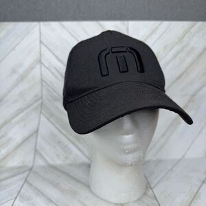 Travis Mathew's Black‎ On Black Baseball Cap Hat SnapBack